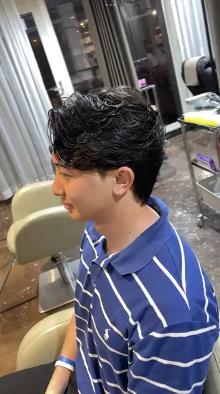 パーマ メンズ 髪質改善 髪質改善カラーゆうひのヘアスタイル