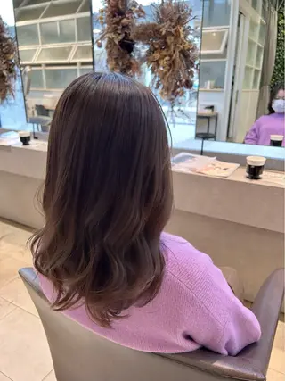 セミロング 透明感カラー♡ Mahoのヘアスタイル