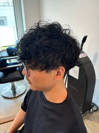 パーマ メンズ みつけ／メンズカット メンズパーマ🦔のヘアスタイル