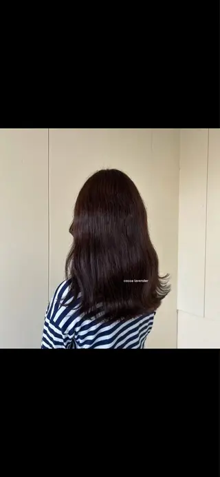 セミロング カラー カシェリタ🌛 ハルナのヘアスタイル