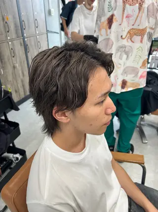カラー メンズ カズキ🌼曲がる 縮毛矯正のヘアスタイル