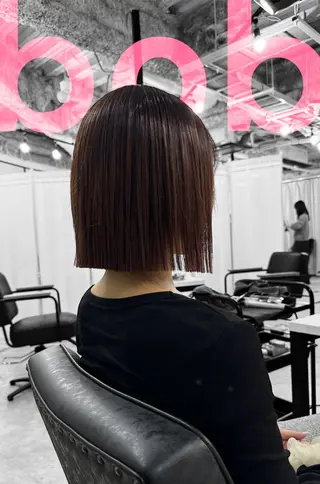 ショート 最高峰ボブ/ 切りっぱなし/田野のヘアスタイル