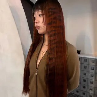 ロング カラー りね🪐名古屋 /レイヤーカットのヘアスタイル