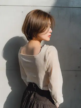 ショート カラー ブリーチお任せ🫧 tokute高円寺のヘアスタイル