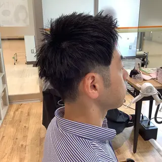 ショート メンズ エイジングケア特化 美容師✂️山崎竜二のヘアスタイル