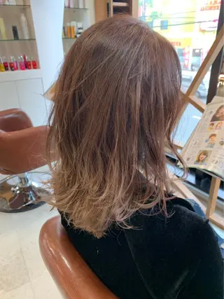 ミディアム カラー 田中 鉄雄のヘアスタイル