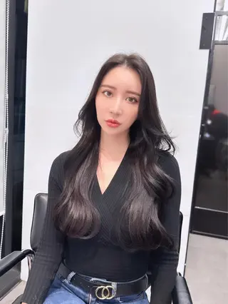 ミディアム カラー 韓国ヘア 店長NEGIのヘアスタイル