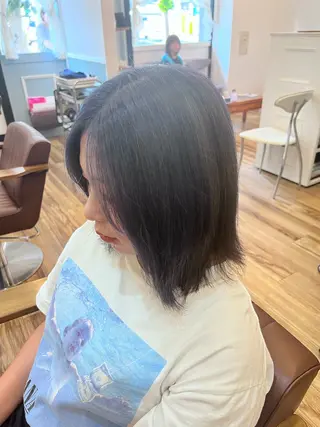 ミディアム カラー 🐰ハイトーンカラー 畠山 渡🐰のヘアスタイル