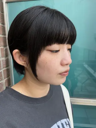 ショート カラー メンズ 久木原 ゆりのヘアスタイル