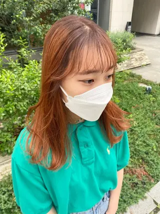 ロング デザインカラー/ボブ ブリーチカラー/ユリのヘアスタイル