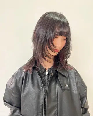 ミディアム MARU パーマ/レイヤーのヘアスタイル