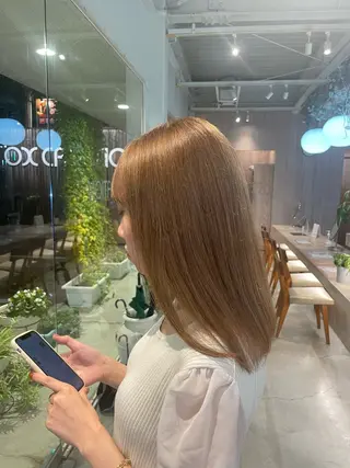 セミロング カラー レイヤーカット/ マリアのヘアスタイル