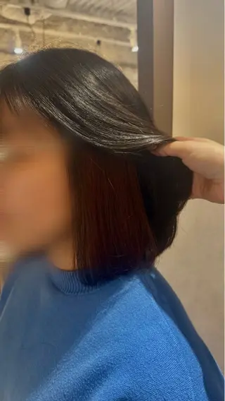 ミディアム カラー い な み ま なのヘアスタイル