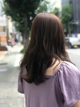 ロング カラー ベイリコルド　アトリ 店長　宮城一真のヘアスタイル