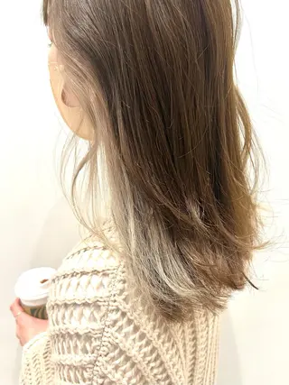 セミロング カラー ヘアアレンジ 🌈インナーカラー ‘ショウマ’🌈のヘアスタイル