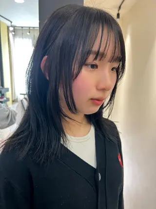 ミディアム hub hair レイヤー/透明感のヘアスタイル