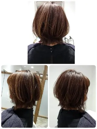 ミディアム カラー kijima ricoのヘアスタイル