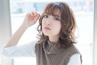 ミディアム カラー 小野 和摩のヘアスタイル