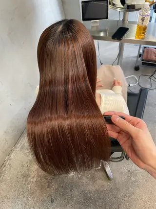 ロング 高山🐬髪質改善 池袋で縮毛矯正のヘアスタイル