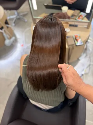 セミロング カラー 野村 泰平のヘアスタイル