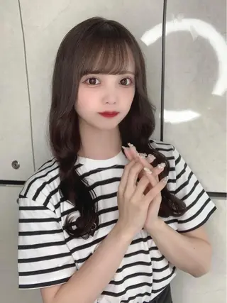 セミロング カラー ヘアアレンジ ar+ ❤︎ maiのヘアスタイル