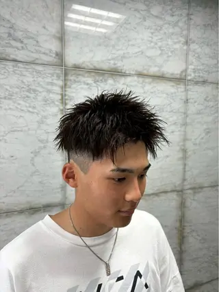 メンズ 京都駅メンズサロン マッシュのヘアスタイル