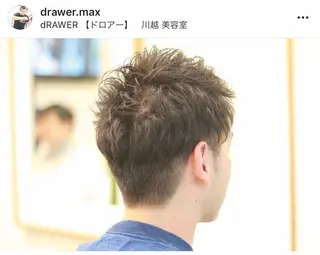 ショート パーマ メンズ 矢島 真樹のヘアスタイル