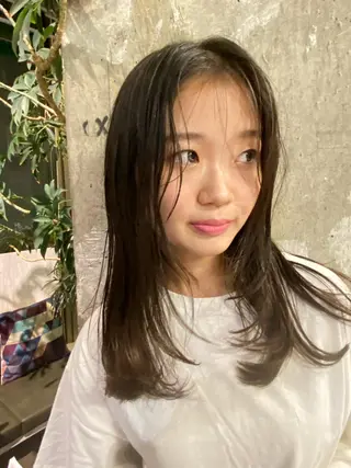 ロング 松井美樹/似合わせ ガーリー・韓国のヘアスタイル