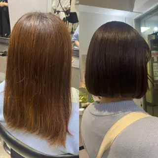 ミディアム カラー ヘアアレンジ メンズ 新宿⌇韓国風ヘア ⌇透明感カラーのヘアスタイル