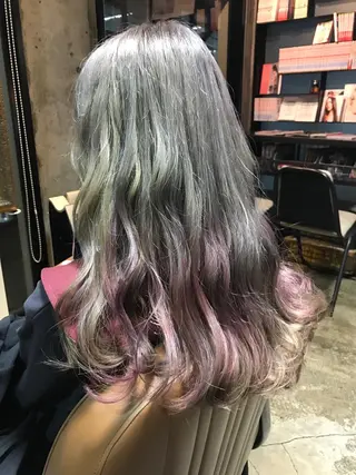 ロング カラー サロンドミルク 原宿のヘアスタイル