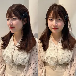 ミディアム カラー パーマ mai / linoah˚✧のヘアスタイル