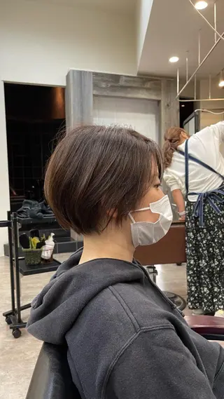 ショート くせ毛カット終着点 カワサキトオル溝の口のヘアスタイル