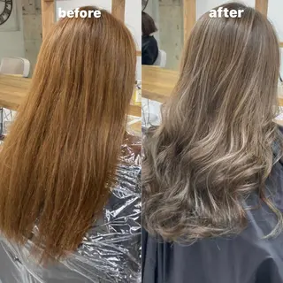 ロング カラー 韓国レイヤーカット★ 小林大樹のヘアスタイル