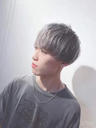 ショート カラー パーマ ヘアアレンジ メンズ ⚠️激安ブリーチで 後悔してる方へ⚠️のヘアスタイル