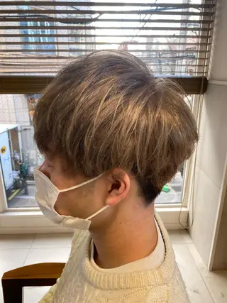ショート カラー パーマ ヘアアレンジ メンズ メンズパーマの巨匠 鈴木純のヘアスタイル