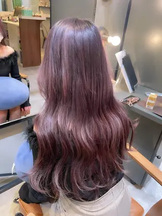 ロング カラー ヘアアレンジ 【日韓風、レイヤー】 🤍ひらい　なつきのヘアスタイル