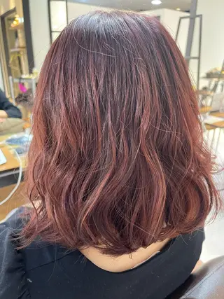 ミディアム カラー m i k u n aのヘアスタイル
