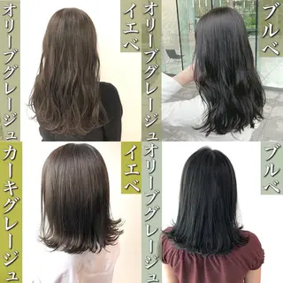 カラー 💖ブリーチなし透明 感💖ASAHIのヘアスタイル