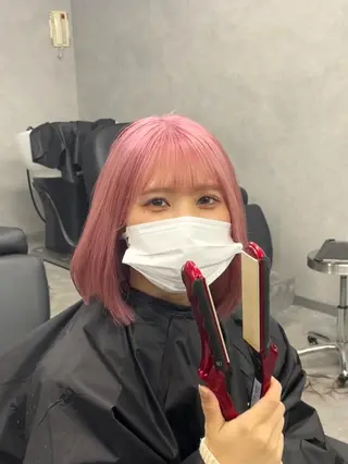 ショート カラー パーマ ヘアアレンジ メンズ キッズ ネイル マツエク・マツパ アイブロウ 大人スタイル 太田のヘアスタイル