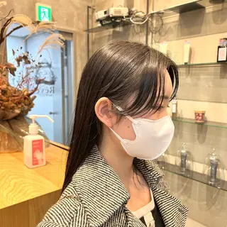 ロング 縮毛矯正・似合わせ タナカ レイヤのヘアスタイル