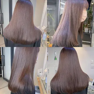 セミロング カラー ヘアアレンジ Flamme Annaのヘアスタイル