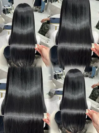 ロング カラー 𝑹𝒊𝒉𝒐🎀 名駅/大人韓国ヘアのヘアスタイル