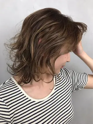 ミディアム カラー BROCANTE立川 karasawa.nのヘアスタイル