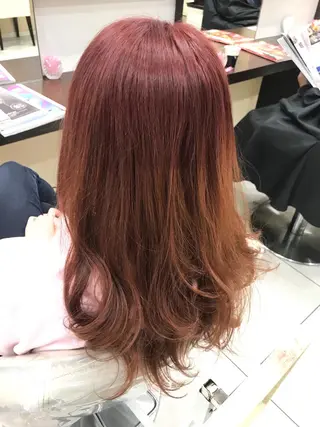 ロング 縮毛矯正/髪質改善 継続する美髪のヘアスタイル