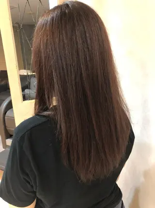 ロング カラー 大久保 遥日のヘアスタイル