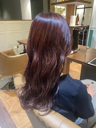 ロング 中川 花織のヘアスタイル