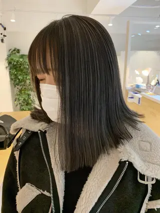 ミディアム カラー schon 仙台のヘアスタイル