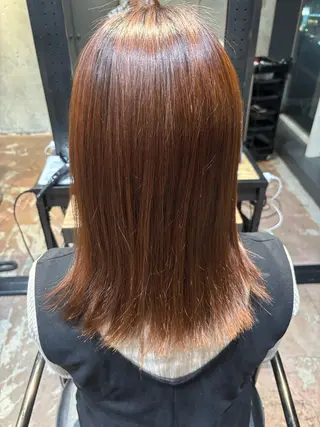 ミディアム ENORE　東京所属・縮毛矯正/カラー みかみれんのヘアスタイル