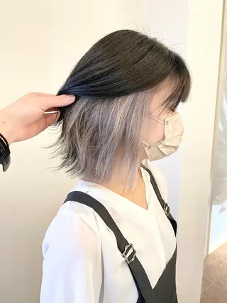 ミディアム カラー ダメージレスブリーチ HIROSHIのヘアスタイル