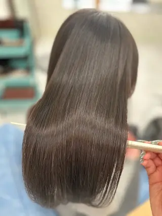 ロング 縮毛矯正×ボブ💎 髪質改善/木下のヘアスタイル